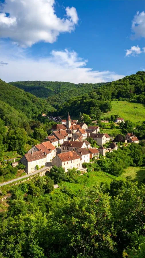 The picturesque landscape surrounding the town that time forgot yet remembered its own