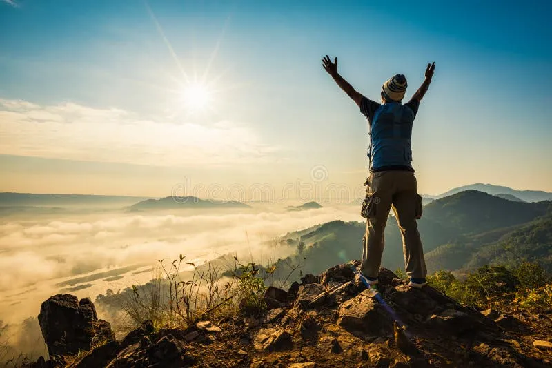 silhouette-man-standing-top-mountain-watching-sun-rise-fog-aerial-view-silhouette-man-standing-top-145235009 Dignity is an internal light that guides us through the darkest moments of life