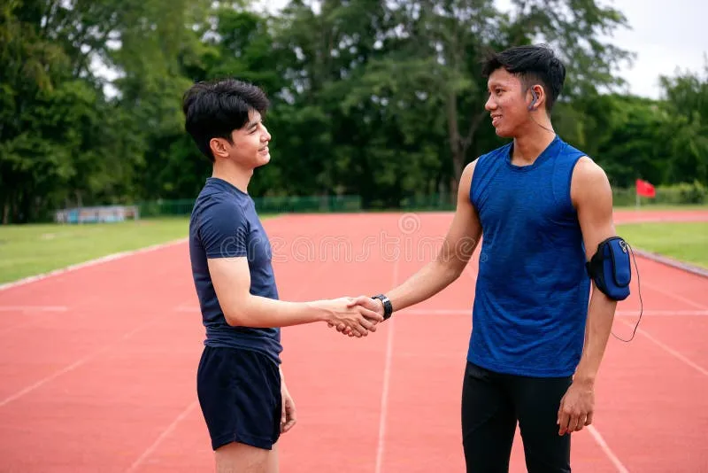 The beginning of a lifelong friendship built on mutual respect and sportsmanship