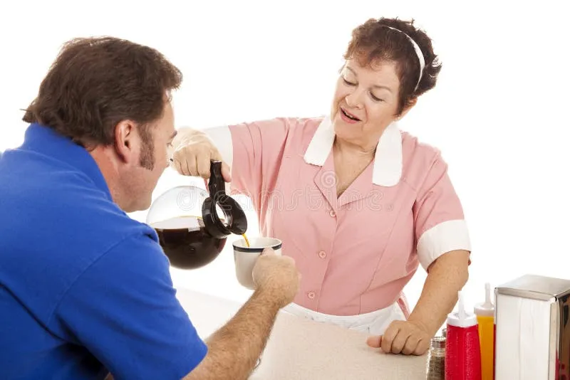 waitress-gives-coffee-refill-10860233 A simple act of pouring coffee can carry profound emotional weight